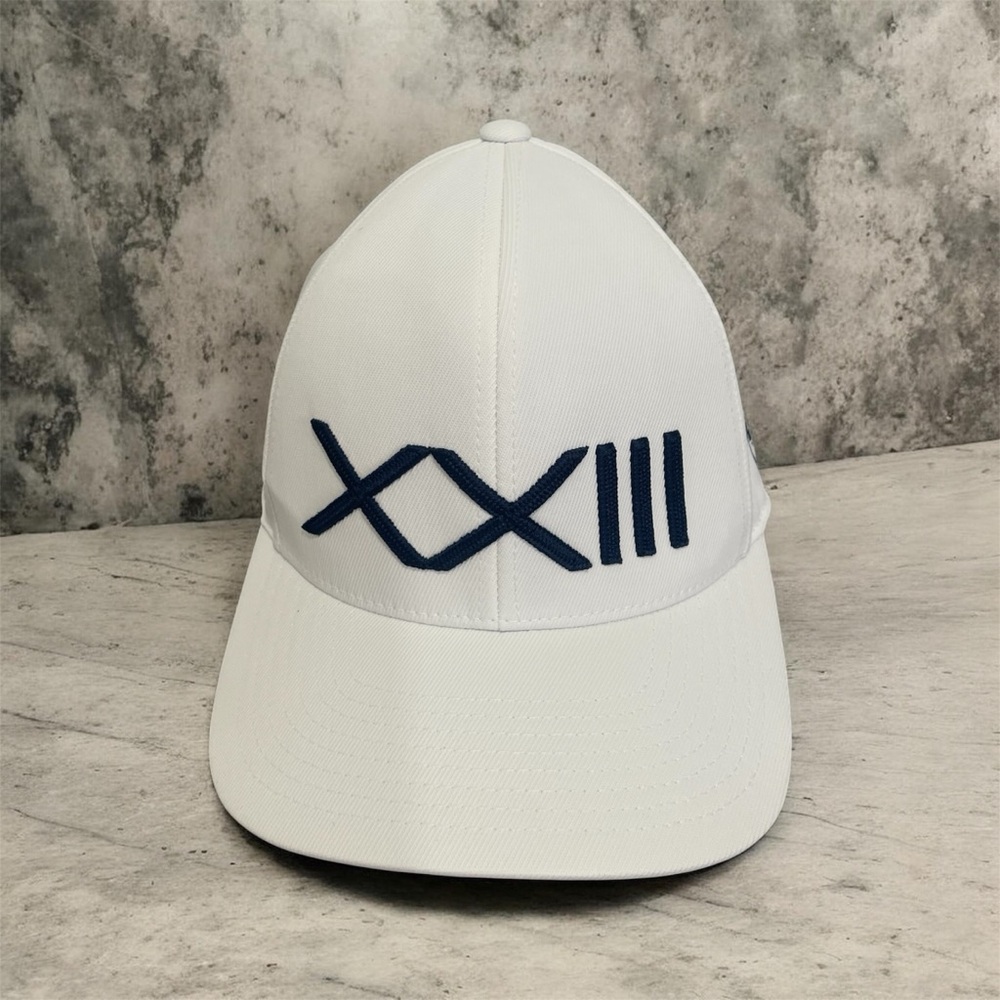 G/FORE White with blue XXIII Embroidered Golf Cap Adjustable Hat Unisex